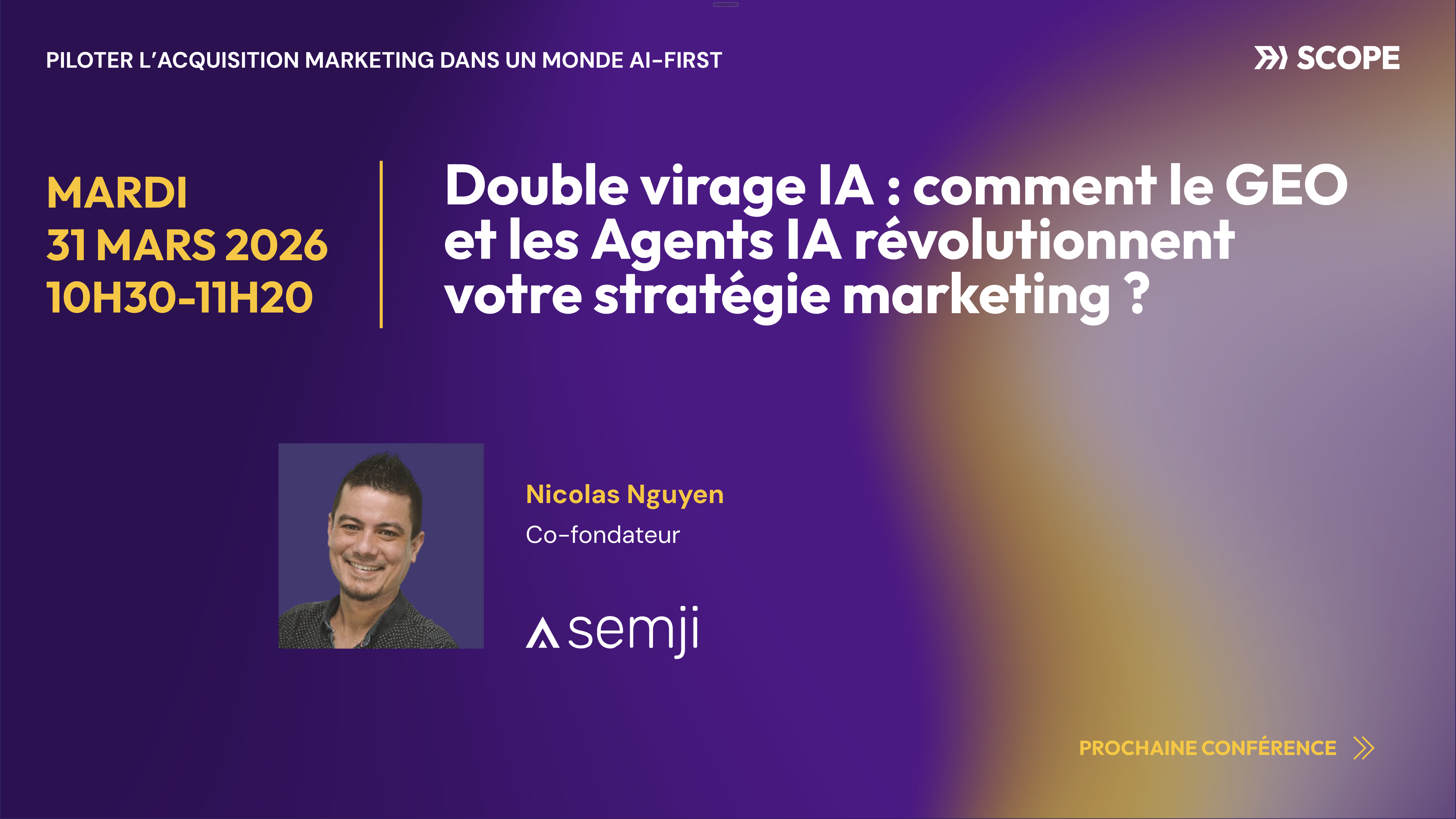 Prochaine conf&eacute;rence &mdash; Nicolas Nguyen